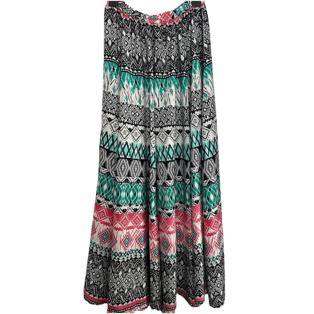 Magic Women’s Maxi Skirt Size M Multicolor Hippie Festival Boho Whimsical Flowy